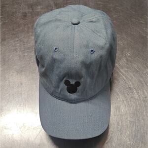 Disney Mickey Mouse Denim Hat Adult Osfm Adjustable Strapback Baseball Dad Cap